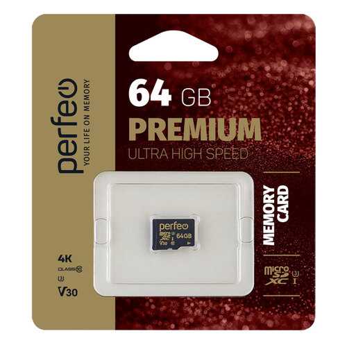 Карта памяти Perfeo High-Capacity microSDXC UHS-1 V30 64GB в МТС