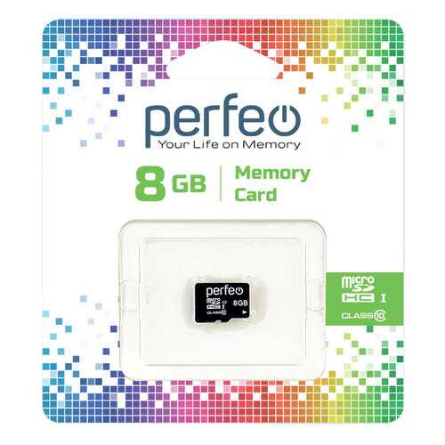 Карта памяти Perfeo microSD 8GB High-Capacity (Class 10) без адаптера в МТС