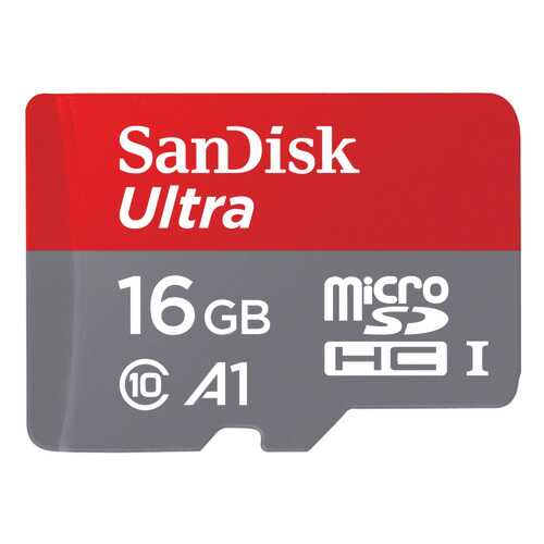 Карта памяти SanDisk Micro SDHC Ultra SDSQUAR-016G-GN6IA 16GB в МТС