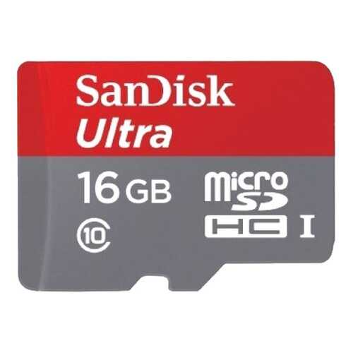Карта памяти SanDisk Micro SDHC Ultra SDSQUNB-016G-GN3MN 16GB в МТС