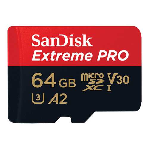 Карта памяти SanDisk SDXC Extreme Pro SDSQXCY-064G-GN6MA 64GB в МТС