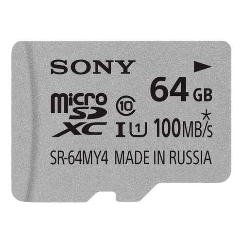 Карта памяти Sony Micro SDHC UHS-I SR-64MY4A 64GB в МТС