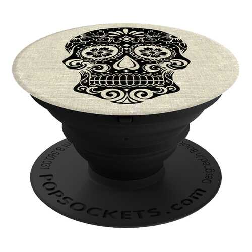 Держатель универсальный Popsockets Sugarskull On Linen 101689 в МТС