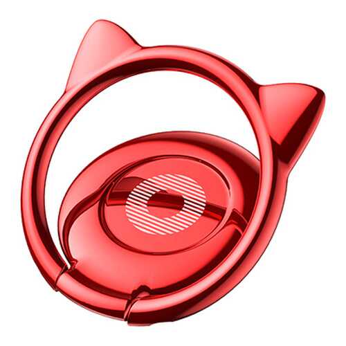 Кольцо-держатель Baseus Cat Ear Ring Bracket Red в МТС