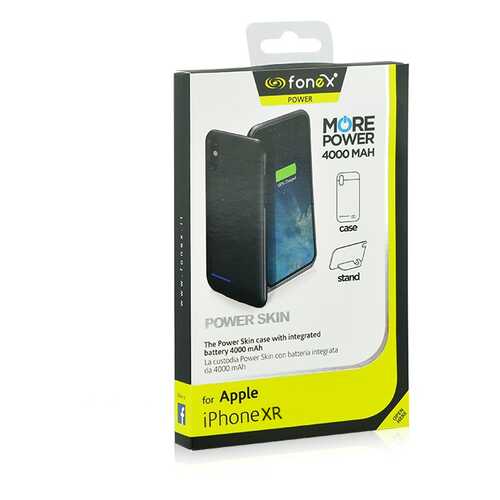 Чехол Fonex Power Skin 4000 mAh для iPhone XR Black в МТС