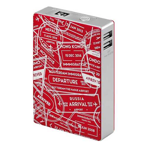Внешний аккумулятор InterStep PB104TLUR 10400 мА/ч (IS-AK-PB104TLUR-000B201) Red/Silver в МТС