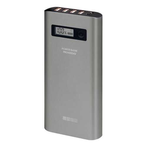 Внешний аккумулятор InterStep PB240004U 24000 мА/ч (IS-AK-PB244USPG-000B20) Silver в МТС