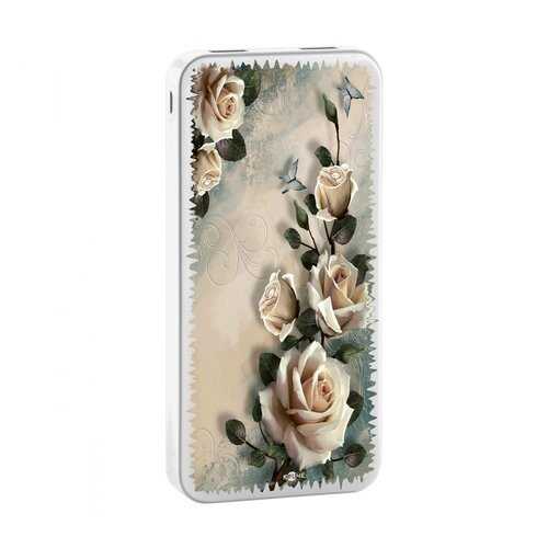 Внешний аккумулятор КRUЧЕ Power Bank 20000 mAh Print White roses в МТС