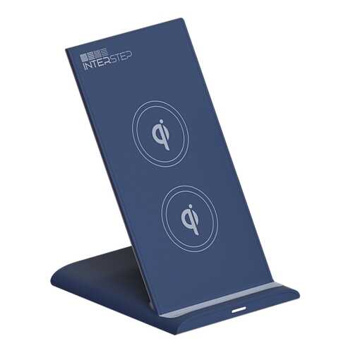 Беспроводное зарядное устройство InterStep Qi WCH-2C Blue (IS-TC-WCH2C10Qi-BLUB201) в МТС