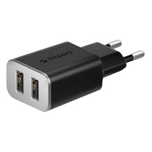 Deppa CЗУ2 3.4А black б/кабеля в МТС