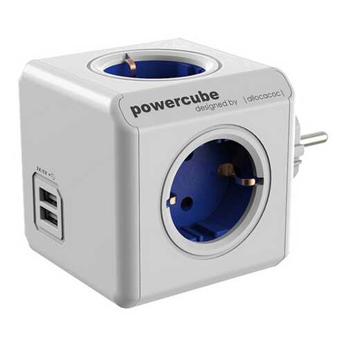 Сетевое зарядное устройство Allocacoc PowerCube 2 USB 4,2A White в МТС