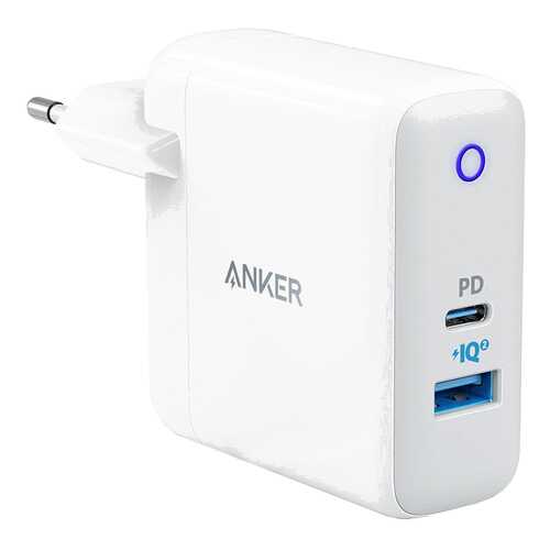 Сетевое зарядное устройство Anker Powerport USB/USB Type-C 3A White в МТС