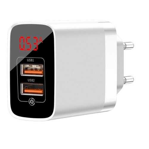 Сетевое зарядное устройство Baseus Mirror Lake Travel 18W White в МТС
