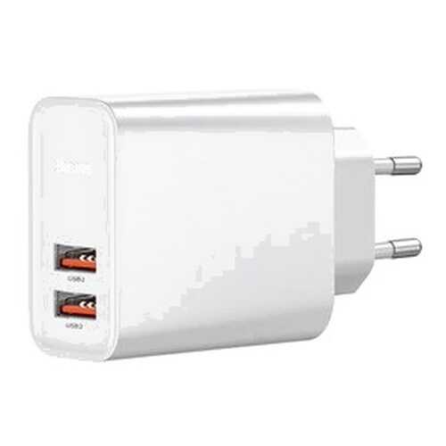 Сетевое зарядное устройство Baseus Speed Dual QC3.0 Quick charger USB+USB 30W White в МТС
