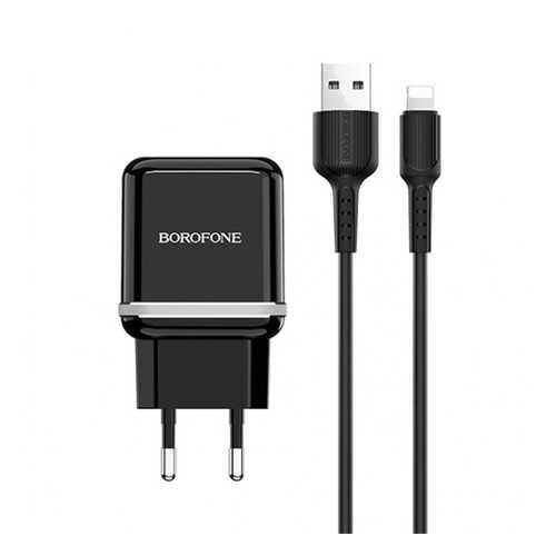 Сетевое зарядное устройство Borofone BA25A 2USB 2.4A Black в МТС