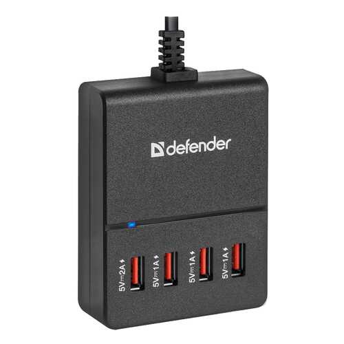 Сетевое зарядное устройство Defender UPA-40 4 USB 5А Black в МТС