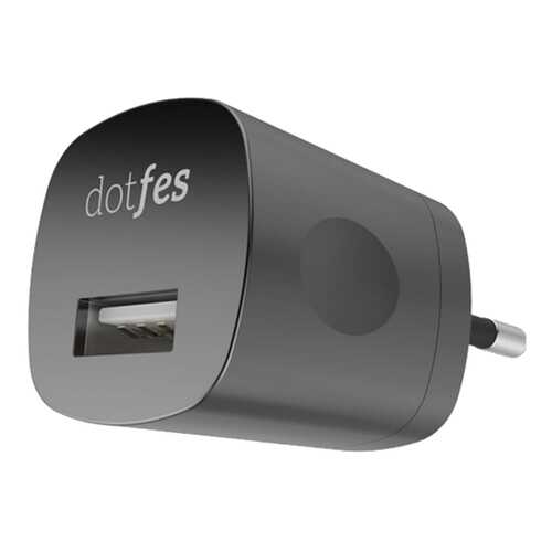 Сетевое зарядное устройство Dotfes C04 1 USB 1A Black в МТС