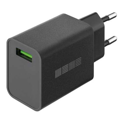 Сетевое зарядное устройство InterStep New RT:1*USB(18W) 2.4A QuickCharge3.0, Black в МТС