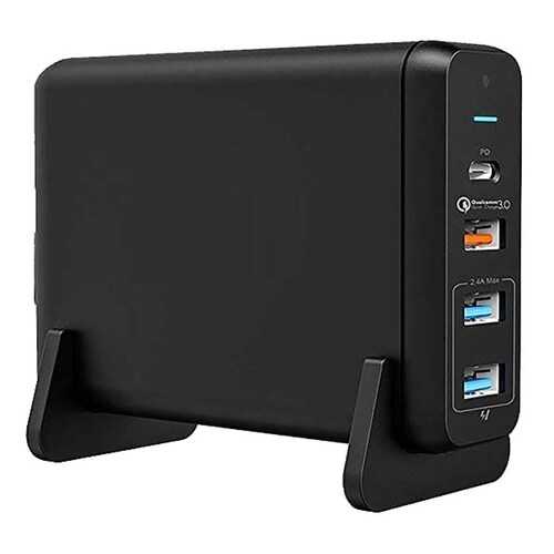 Сетевое зарядное устройство InterStep PD75W USB-C 2USB 24W Black в МТС