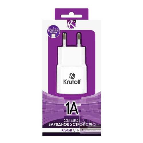 Сетевое зарядное устройство Krutoff CH-14 1 USB 1A White в МТС