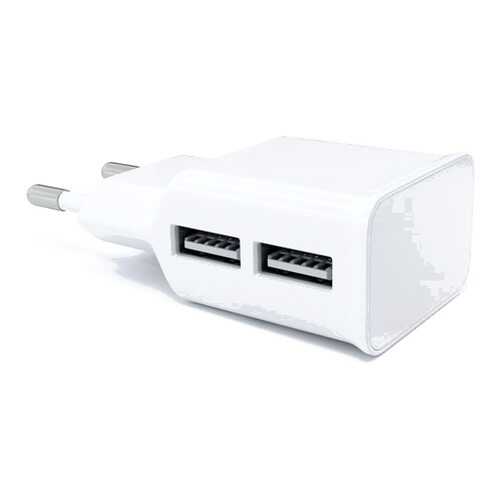 Сетевое зарядное устройство Red Line 2 USB , 2.1A White в МТС