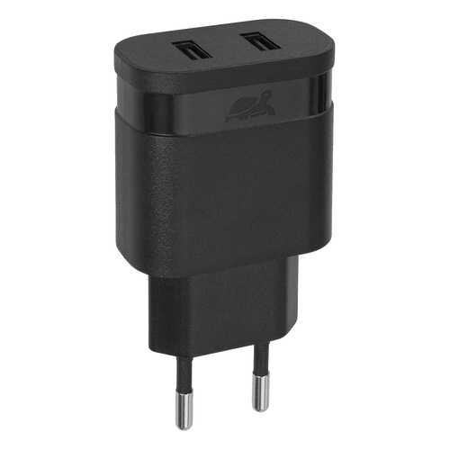 Сетевое зарядное устройство RivaCase 2 USB 2,4A Black в МТС