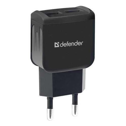 Сетевой адаптер питания Defender UPA-22 зарядка 2.1А 2 USB-порта, чёрная в МТС