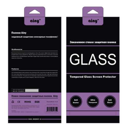 Защитное стекло Ainy Crystal для Apple iPhone 5/iPhone 5S/iPhone 5C/iPhone SE в МТС