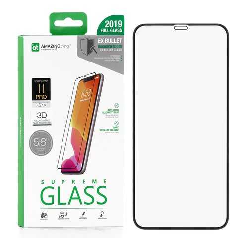 Защитное стекло AMAZINGthing SupremeGlass Extra Hard 3D Black 0.3mm для Apple iPhone X в МТС