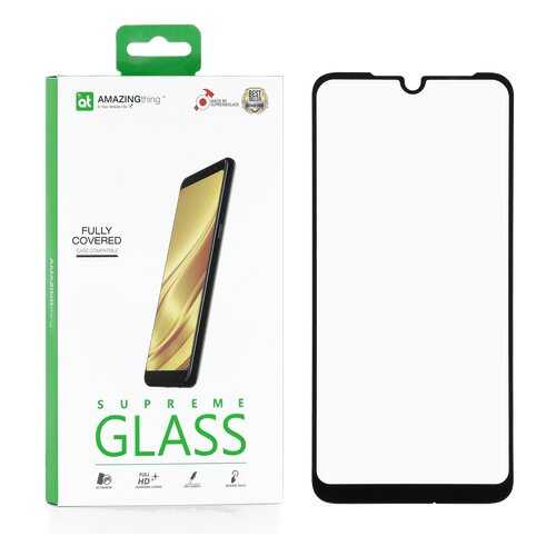 Защитное стекло AMAZINGthing SupremeGlass Full Glue Black 0.3mm для Xiaomi Redmi Note 7 в МТС