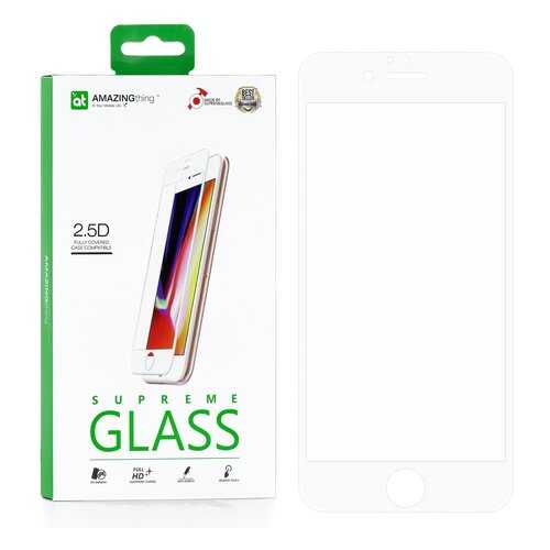 Защитное стекло AMAZINGthing SupremeGlass Full Glue White 0.33mm для Apple iPhone 6/6S в МТС