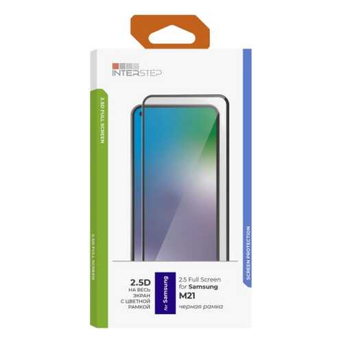 Защитное стекло для смартфона InterStep 2.5D для Galaxy M21 Black в МТС