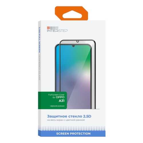 Защитное стекло для смартфона InterStep FSC для Oppo A31 Black в МТС