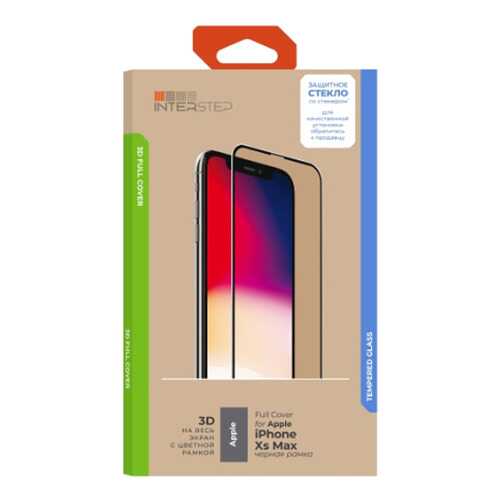 Защитное стекло InterStep для Apple iPhone XS Max (IS-TG-IPHOXSM3B-UA3B202) в МТС