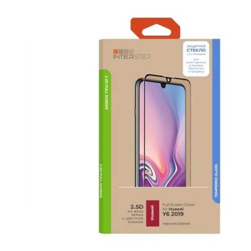 Защитное стекло InterStep для Huawei Y6 (2019) Black в МТС
