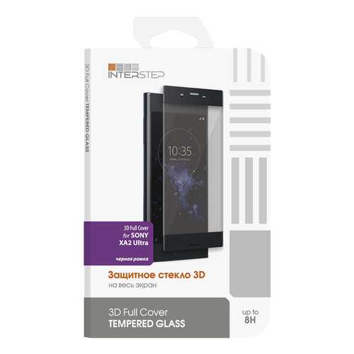 Защитное стекло InterStep для Sony Xperia XA2 Ultra Black в МТС