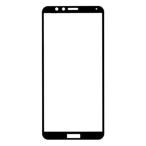 Защитное стекло на весь экран полноклеевое для Huawei Honor 7X черное в МТС