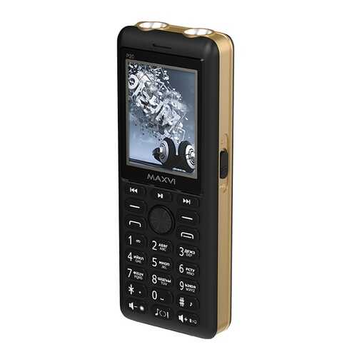 Мобильные телефоны Maxvi P20 (3 SIM) Black/Gold в МТС