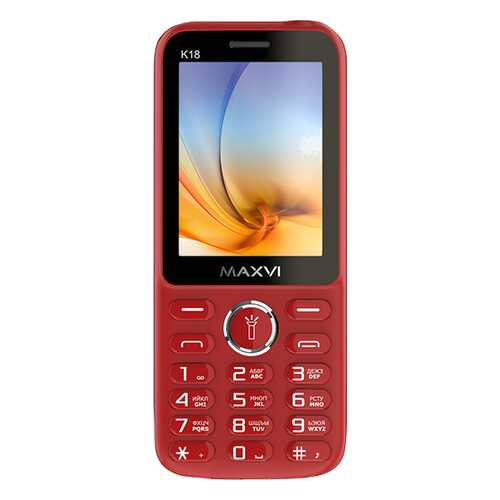 Мобильный телефон Maxvi K18 Red в МТС