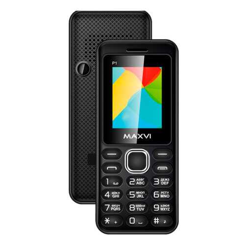 Мобильный телефон Maxvi P1 (2 SIM) Black в МТС
