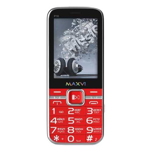 Мобильный телефон Maxvi P18 Red в МТС