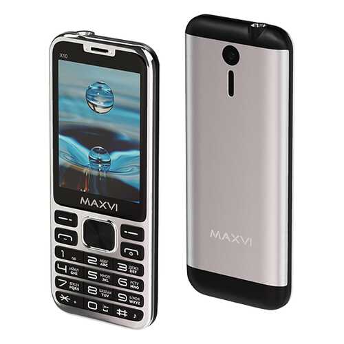 Мобильный телефон Maxvi X10 Metallic Silver в МТС