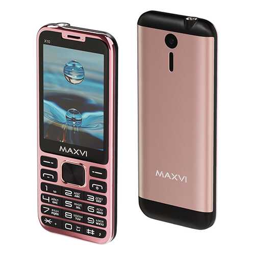 Мобильный телефон Maxvi X10 Rose Gold в МТС