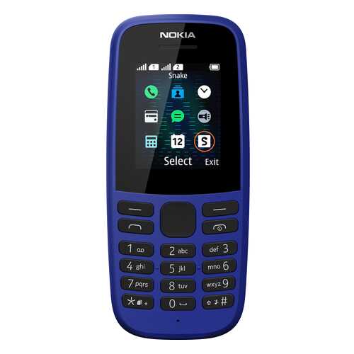 Мобильный телефон Nokia 105 (TA-1174) Blue в МТС
