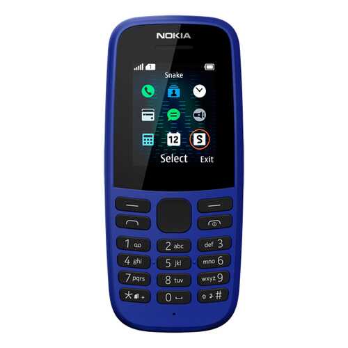 Мобильный телефон Nokia 105SS ТА-1203 Blue в МТС