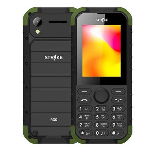 Мобильный телефон STRIKE R30 Black/Green в МТС