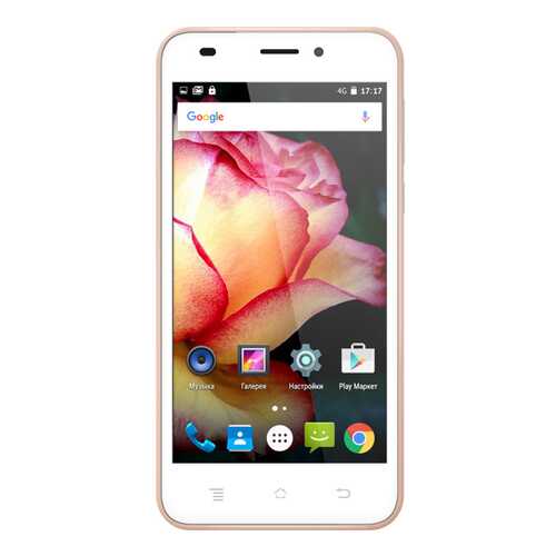 Смартфон teXet TM-5017 8Gb Pink Gold в МТС